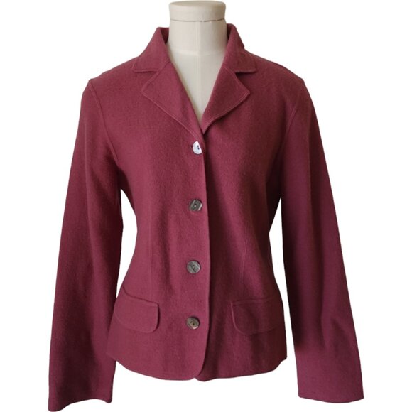 cleo Jackets & Blazers - Vintage Cleo Dusty Rose / Muted Pink Cardigan Blazer